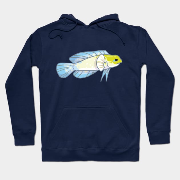 Yellowhead Jawfish Hoodie by bytesizetreasure